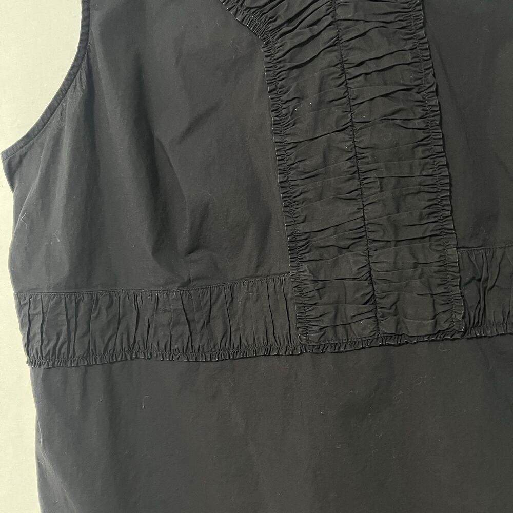 TALBOTS Plus Size Women Dress 24W Black Babydoll Career Minimalist Pockets - Picture 4 of 13